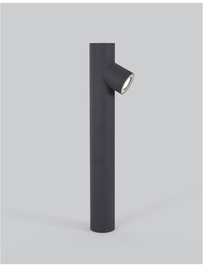 NV 9291702 Venkovní sloupkové svítidlo RAMO tmavě šedý hliník skleněný difuzor GU10 1x7W 220-240V IP65 bez žárovky - NOVA LUCE