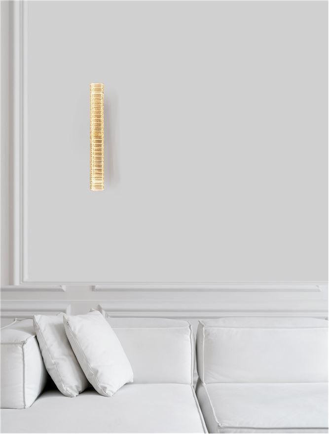 Levně NV 9333074 Nástěnné svítidlo AURELIA zlatý kov a křišťál LED 19W 230V 3500K IP20 třída I - NOVA LUCE