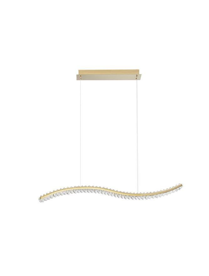 NV 9333078 Závěsné svítidlo AURELIA zlatý kov a křišťál LED 40W 230V 3500K IP20 stmívatelné - NOVA LUCE (obrázek 2)