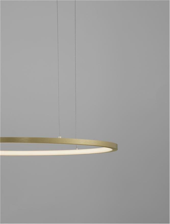 NV 9345602 Závěsné svítidlo TARQUIN broušený zlatý hliník a akryl LED 36W 230V 3000K IP20 stmívatelné - NOVA LUCE (obrázek 11)