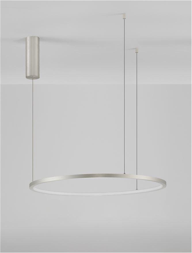 NV 9345603 Závěsné svítidlo TARQUIN šampaň stříbrný hliník a akryl LED 36W 230V 3000K IP20 stmívatelné - NOVA LUCE (obrázek 3)