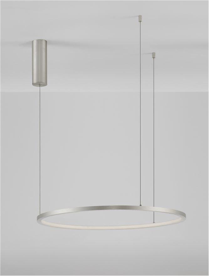 NV 9345603 Závěsné svítidlo TARQUIN šampaň stříbrný hliník a akryl LED 36W 230V 3000K IP20 stmívatelné - NOVA LUCE (obrázek 4)
