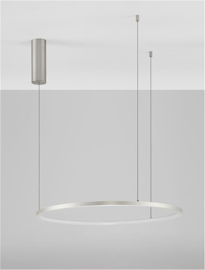 NV 9345603 Závěsné svítidlo TARQUIN šampaň stříbrný hliník a akryl LED 36W 230V 3000K IP20 stmívatelné - NOVA LUCE (obrázek 5)