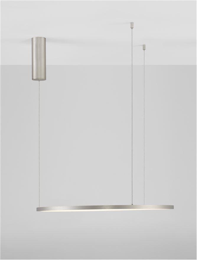 NV 9345603 Závěsné svítidlo TARQUIN šampaň stříbrný hliník a akryl LED 36W 230V 3000K IP20 stmívatelné - NOVA LUCE (obrázek 8)