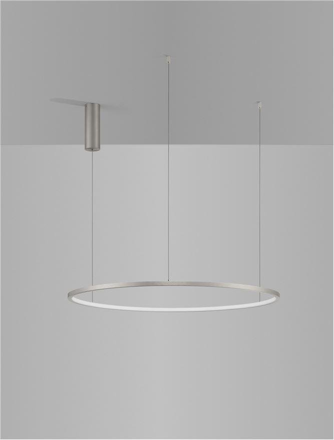 NV 9345607 Závěsné svítidlo TARQUIN šampaň stříbrný hliník a akryl LED 48W 230V 3000K IP20 stmívatelné - NOVA LUCE (obrázek 4)