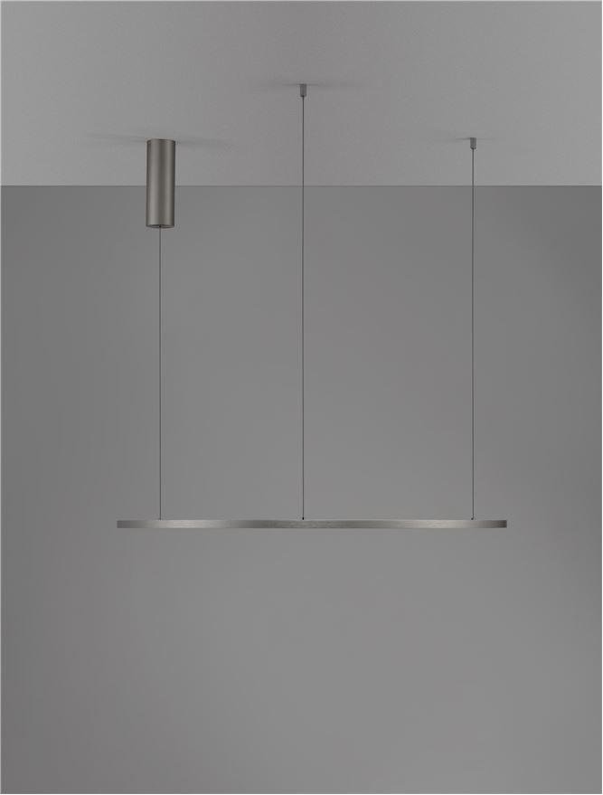 NV 9345607 Závěsné svítidlo TARQUIN šampaň stříbrný hliník a akryl LED 48W 230V 3000K IP20 stmívatelné - NOVA LUCE (obrázek 5)