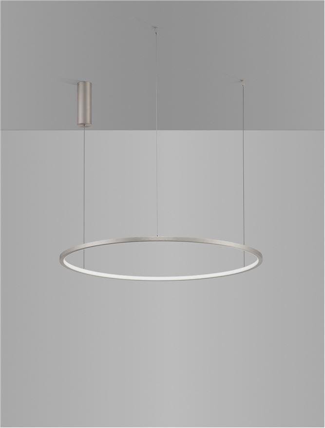 NV 9345607 Závěsné svítidlo TARQUIN šampaň stříbrný hliník a akryl LED 48W 230V 3000K IP20 stmívatelné - NOVA LUCE (obrázek 8)