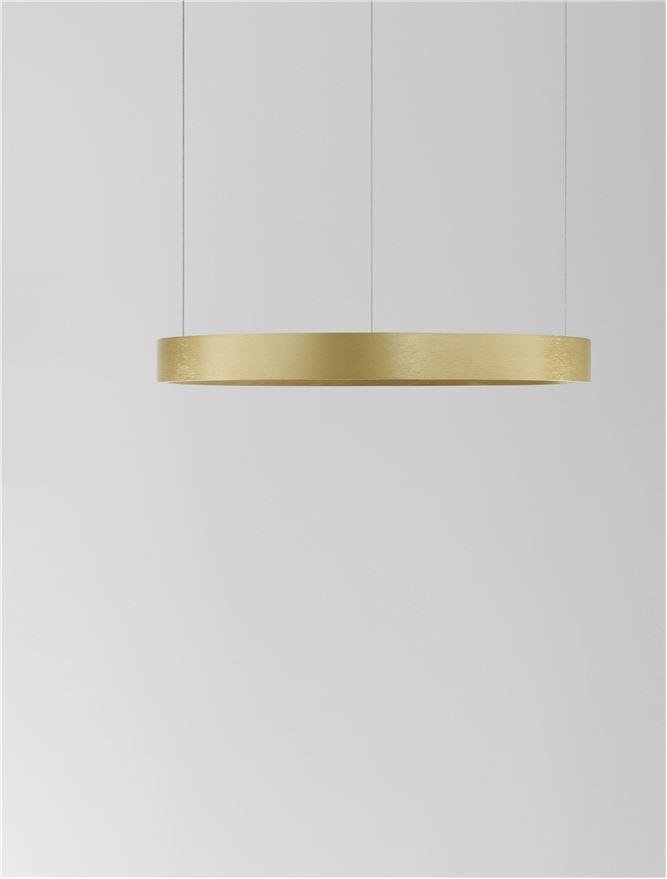 NV 9345615 Závěsné svítidlo PERRINE kartáčovaný zlatý hliník a akryl LED 30W 230V 3000K IP20 stmívatelné - NOVA LUCE (obrázek 4)