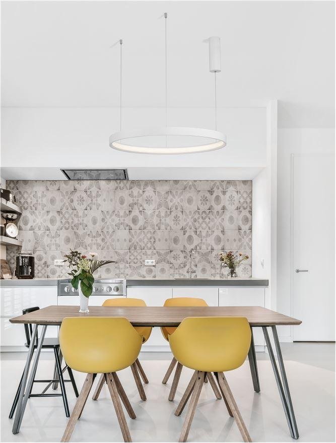 NV 9345617 Závěsné svítidlo PERRINE bílý hliník a akryl LED 42W 230V 3000K IP20 stmívatelné - NOVA LUCE