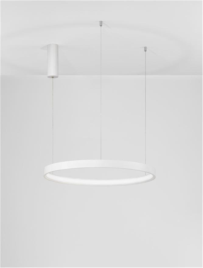 NV 9345617 Závěsné svítidlo PERRINE bílý hliník a akryl LED 42W 230V 3000K IP20 stmívatelné - NOVA LUCE (obrázek 3)