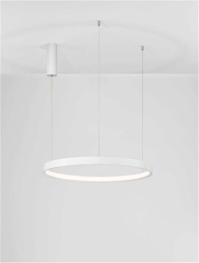NV 9345617 Závěsné svítidlo PERRINE bílý hliník a akryl LED 42W 230V 3000K IP20 stmívatelné - NOVA LUCE (obrázek 4)
