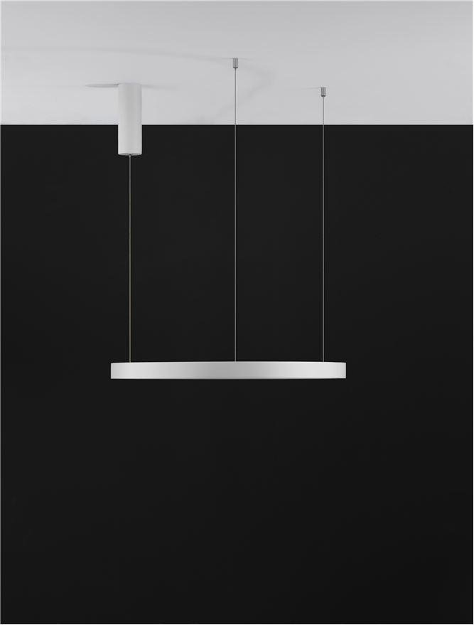NV 9345617 Závěsné svítidlo PERRINE bílý hliník a akryl LED 42W 230V 3000K IP20 stmívatelné - NOVA LUCE (obrázek 5)