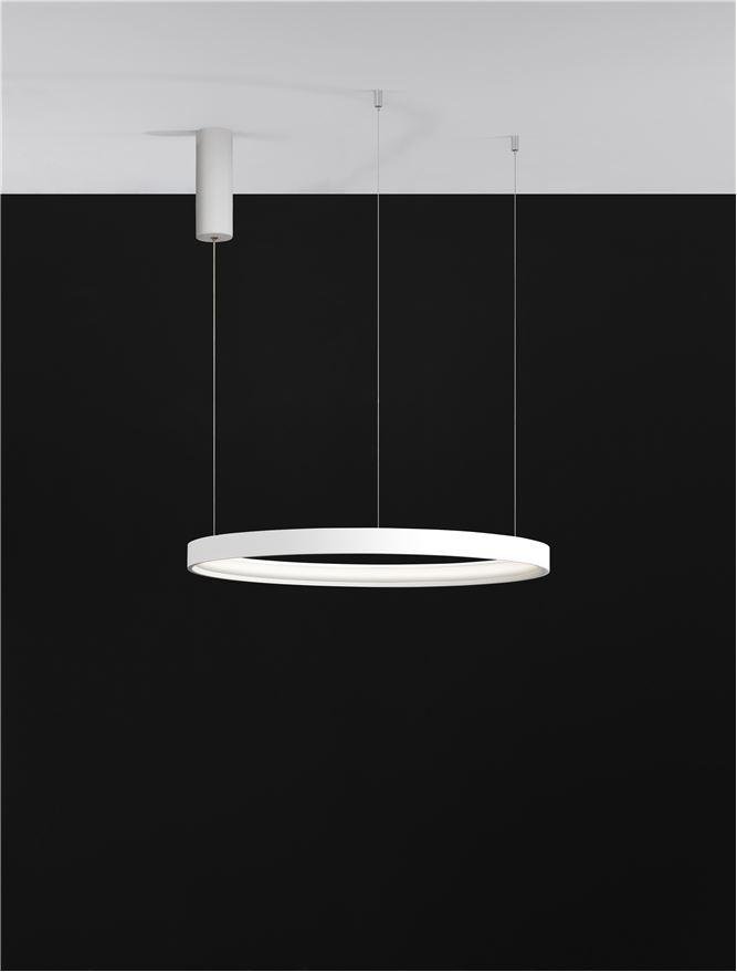 NV 9345617 Závěsné svítidlo PERRINE bílý hliník a akryl LED 42W 230V 3000K IP20 stmívatelné - NOVA LUCE (obrázek 7)