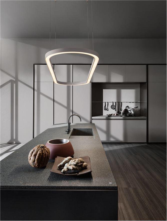 Levně NV 9345625 Závěsné svítidlo CUPPE bílý hliník a akryl LED 58W 230V 3000K IP20 stmívatelné - NOVA LUCE