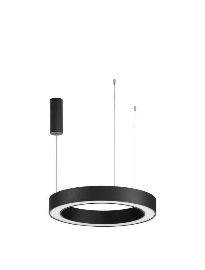 NV 9345639 Závěsné svítidlo MORBIDO černý hliník a akryl LED 50W 230V 2700K - 4000K IP20 vč. dálkového ovládání stmívatelné Tuya - NOVA LUCE