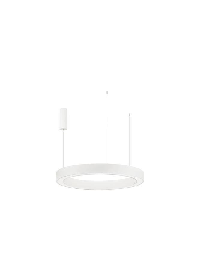 NV 9345641 Závěsné svítidlo MORBIDO bílý hliník a akryl LED 60W 230V 2700K - 4000K IP20 vč. dálkového ovládání stmívatelné Tuya - NOVA LUCE