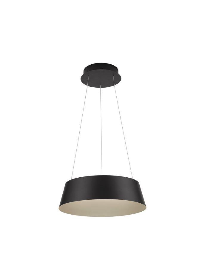 NV 9345656 Závěsné svítidlo ALBA černý hliník šampaň a zlatá LED 40W 230V 3000K IP20 stmívatelné - NOVA LUCE