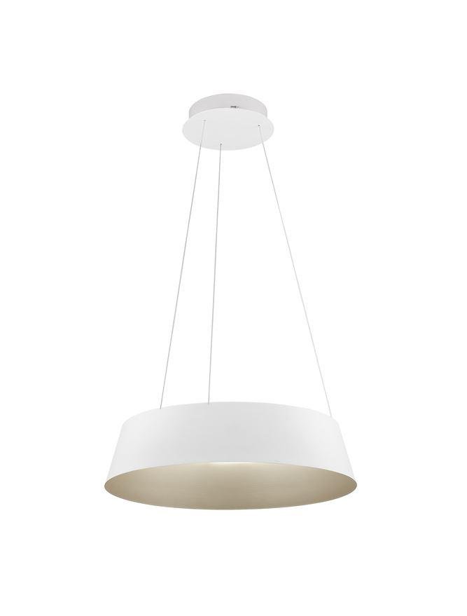NV 9345657 Závěsné svítidlo ALBA bílý hliník šampaň a zlatá LED 50W 230V 3000K IP20 stmívatelné - NOVA LUCE