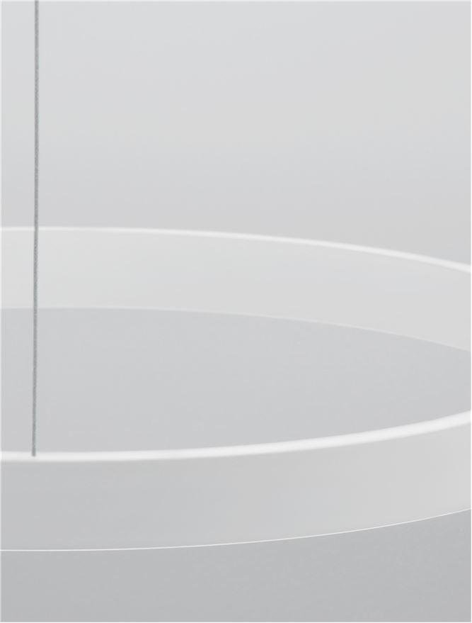 NV 9345659 Závěsné svítidlo ELOWEN bílý hliník a silikon LED 60W 3000K stmívatelné - NOVA LUCE
