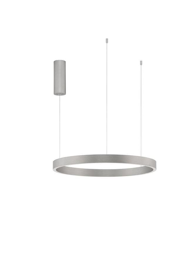 NV 9345662 Závěsné svítidlo ELOWEN broušený šampaň stříbrný hliník a silikon LED 60W 3000K stmívatelné - NOVA LUCE