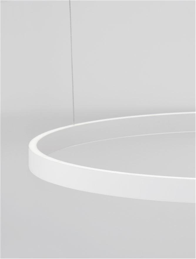 NV 9345667 Závěsné svítidlo ELOWEN bílý hliník a silikon LED 100W 3000K stmívatelné - NOVA LUCE (obrázek 4)