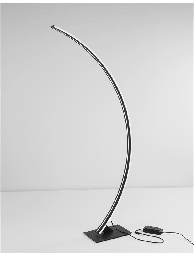 NV 9348092 Stojací lampa BRETON černý hliník a akryl LED 40W 230V 3000K IP20 stmívatelné - NOVA LUCE (obrázek 3)