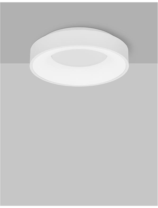 NV 9353830 Stropní svítidlo RANDO THIN bílý hliník a akryl LED 30W 230V 3000K IP20 stmívatelné - NOVA LUCE