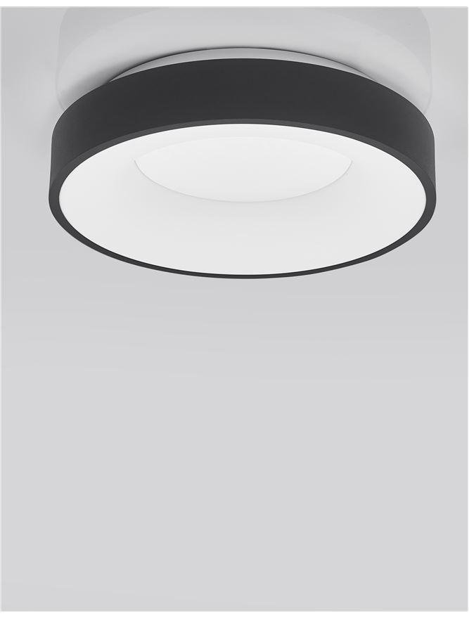 NV 9353831 Stropní svítidlo RANDO THIN černý hliník a akryl LED 30W 230V 3000K IP20 stmívatelné - NOVA LUCE