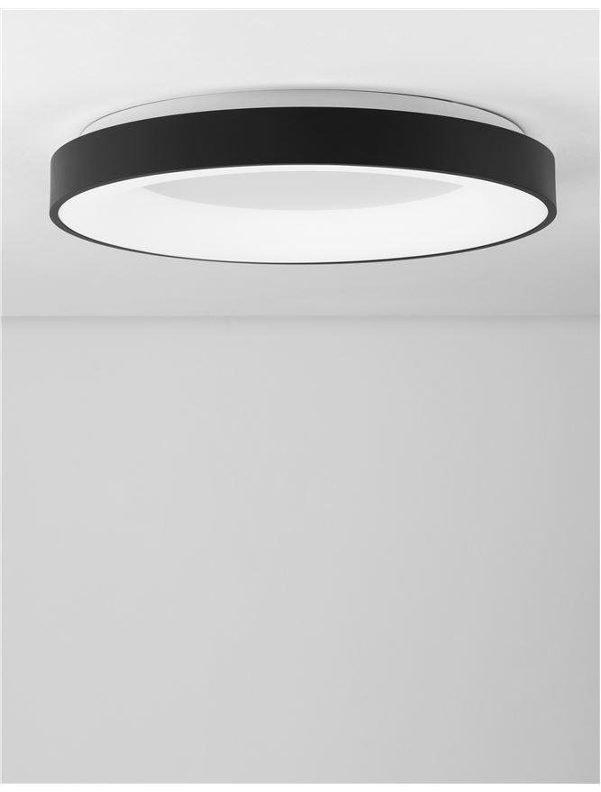 NV 9353851 Stropní svítidlo RANDO THIN černý hliník a akryl LED 50W 230V 4000K IP20 stmívatelné - NOVA LUCE