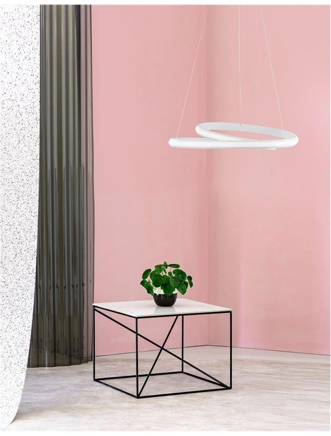 NV 9357041 Závěsné svítidlo MALVI bílý hliník a akryl LED 32W 230V 3000K IP20 - NOVA LUCE