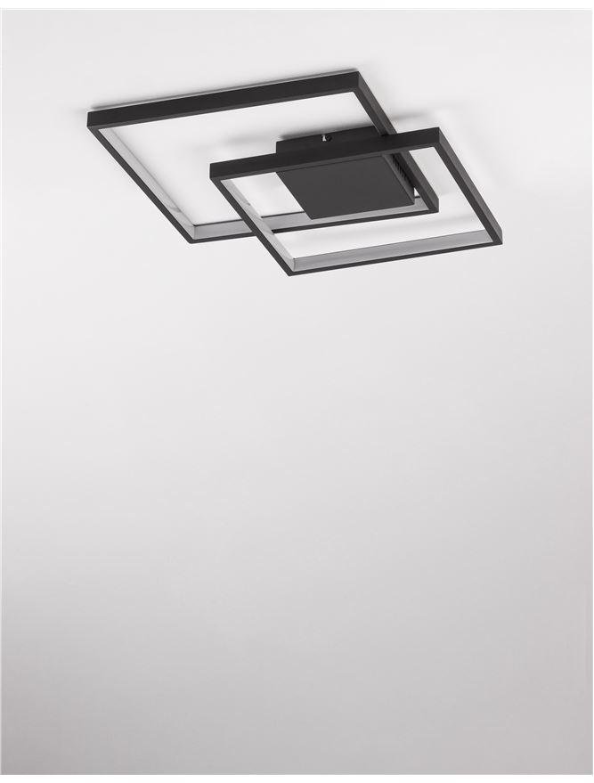 NV 9364035 Stropní svítidlo PORTO černá ocel hliník a akryl LED 30W 230V 3000K IP20 stmívatelné - NOVA LUCE (obrázek 3)