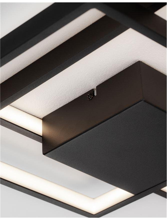 NV 9364035 Stropní svítidlo PORTO černá ocel hliník a akryl LED 30W 230V 3000K IP20 stmívatelné - NOVA LUCE (obrázek 6)