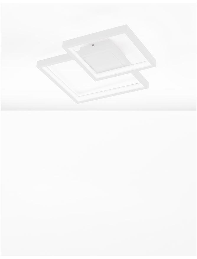 NV 9364038 Stropní svítidlo PORTO bílá ocel hliník a akryl LED 19W 230V 3000K IP20 - NOVA LUCE (obrázek 4)