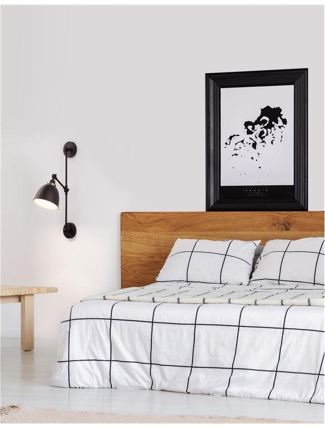 NV 9420850 Nástěnné svítidlo VIRGO černá a mosazný kov E27 1x12W 230V IP20 bez žárovky - NOVA LUCE