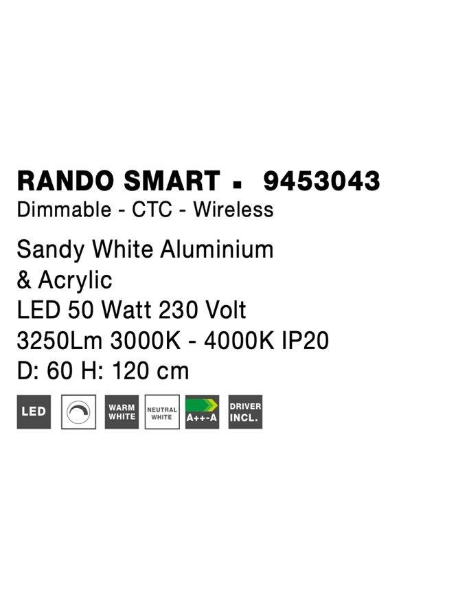 NV 9453043 Závěsné svítidlo RANDO SMART bílý hliník a akryl LED 50W 230V 3000K - 4000K IP20 Tuya stmívatelné - NOVA LUCE (obrázek 6)