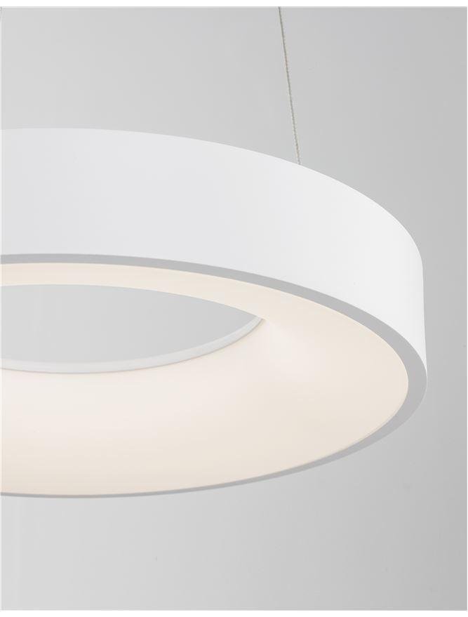NV 9453430 Závěsné svítidlo RANDO THIN bílý hliník a akryl LED 30W 230V 3000K IP20 stmívatelné - NOVA LUCE