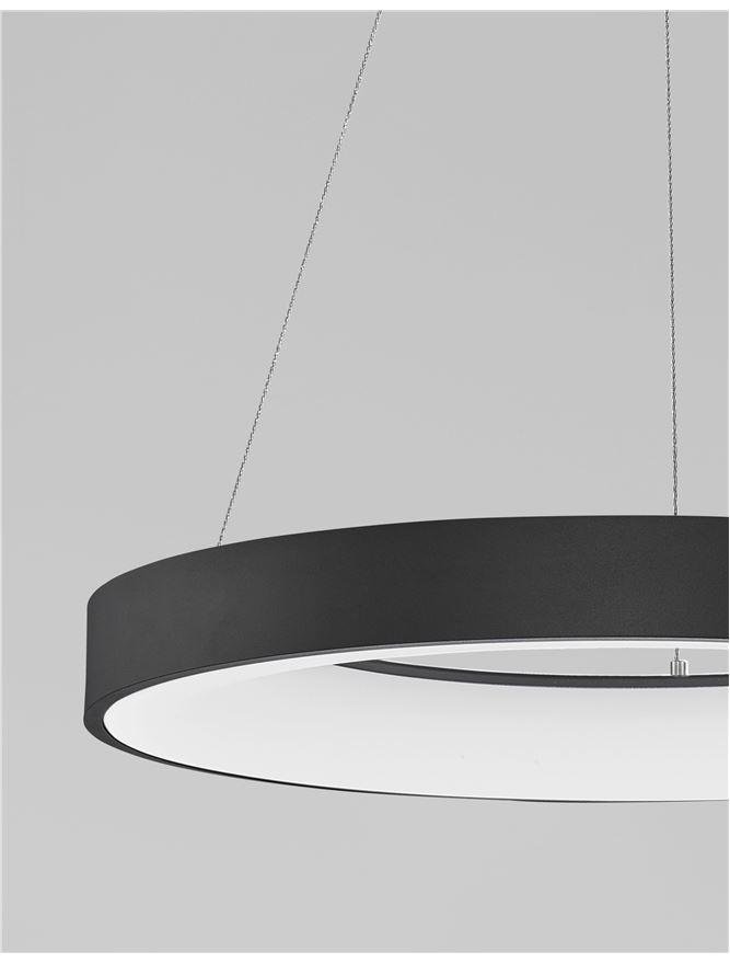 NV 9453451 Závěsné svítidlo RANDO THIN černý hliník a akryl LED 50W 230V 4000K IP20 stmívatelné - NOVA LUCE (obrázek 5)