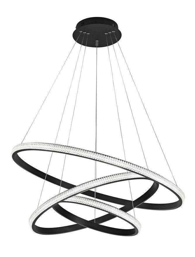 NV 9481093 Závěsné svítidlo NAGER černý hliník a akryl LED 62W 230V 3000K IP20 stmívatelné - NOVA LUCE (obrázek 2)