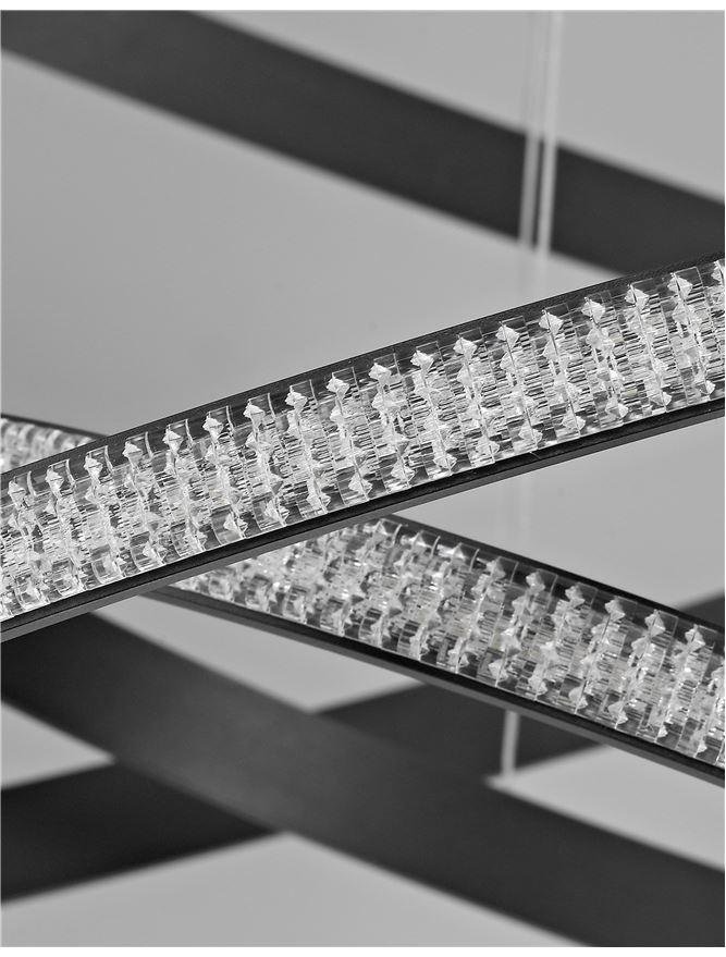 NV 9481093 Závěsné svítidlo NAGER černý hliník a akryl LED 62W 230V 3000K IP20 stmívatelné - NOVA LUCE (obrázek 3)
