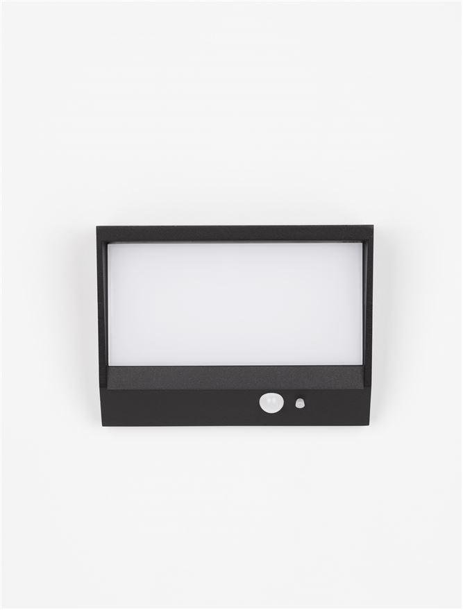 NV 9492540 Venkovní nástěnné svítidlo VALOR antracitový hliník a matný akryl LED 2W 3000K 3.7V 86st. IP65 vypínač na těle / solární / pohybové čidlo - NOVA LUCE (obrázek 3)
