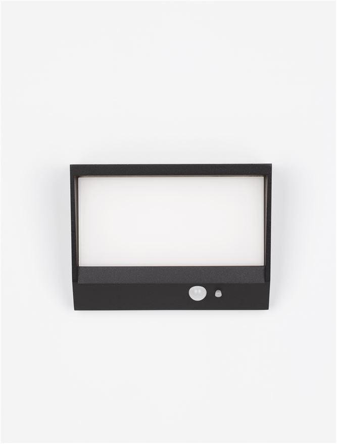 NV 9492540 Venkovní nástěnné svítidlo VALOR antracitový hliník a matný akryl LED 2W 3000K 3.7V 86st. IP65 vypínač na těle / solární / pohybové čidlo - NOVA LUCE (obrázek 4)