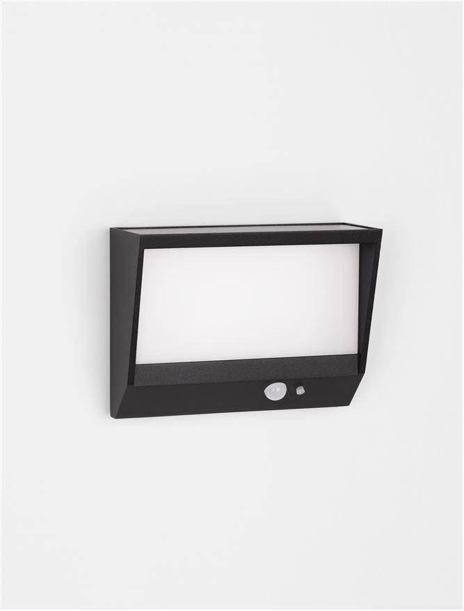 NV 9492540 Venkovní nástěnné svítidlo VALOR antracitový hliník a matný akryl LED 2W 3000K 3.7V 86st. IP65 vypínač na těle / solární / pohybové čidlo - NOVA LUCE (obrázek 6)