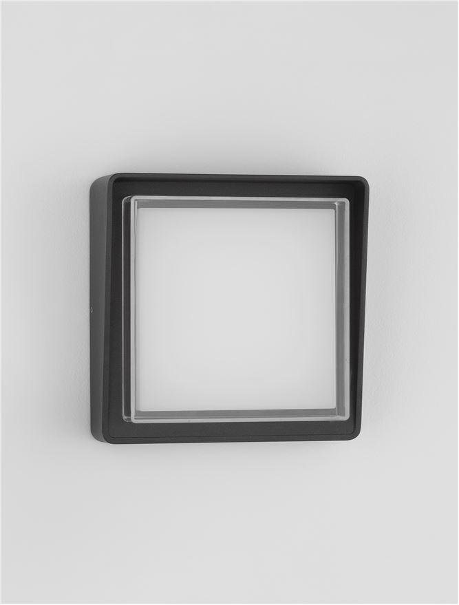 NV 9492550 Venkovní nástěnné svítidlo CAPE antracitový hliník matný akryl a čiré sklo LED 10W 3000K 220-240V 112st. IP65 - NOVA LUCE (obrázek 3)