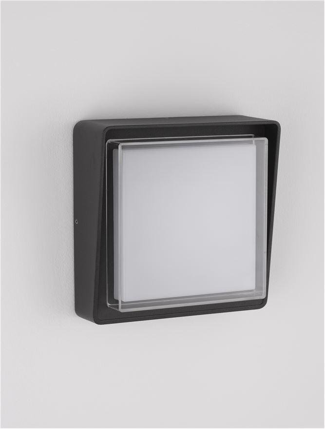 NV 9492550 Venkovní nástěnné svítidlo CAPE antracitový hliník matný akryl a čiré sklo LED 10W 3000K 220-240V 112st. IP65 - NOVA LUCE (obrázek 5)