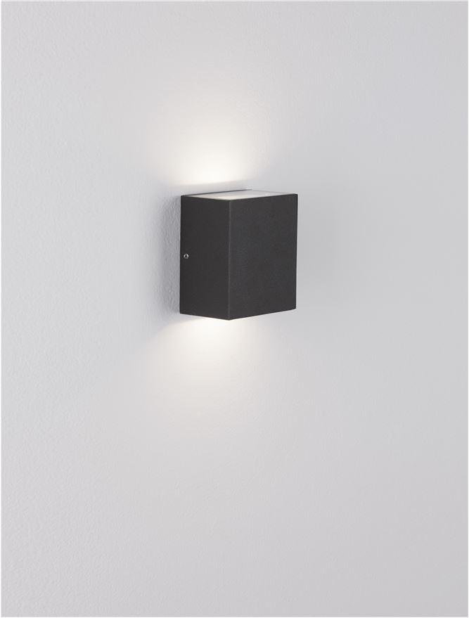 NV 9492650 Venkovní nástěnné svítidlo PARRIS antracit / čiré sklo LED 10.4W 3000K 220-240V 266st. IP65 světlo nahoru a dolů - NOVA LUCE (obrázek 9)