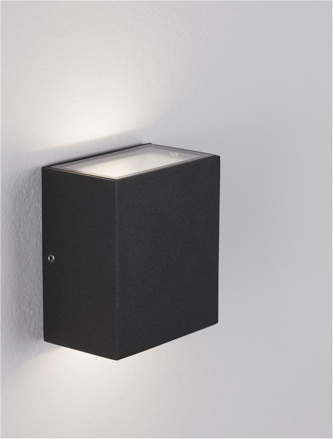 NV 9492650 Venkovní nástěnné svítidlo PARRIS antracit / čiré sklo LED 10.4W 3000K 220-240V 266st. IP65 světlo nahoru a dolů - NOVA LUCE (obrázek 12)