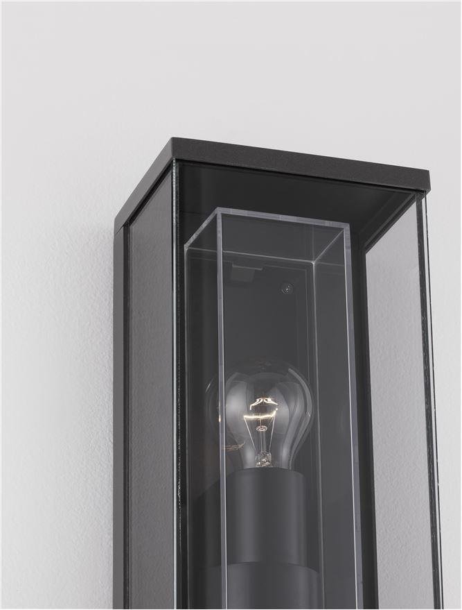 NV 9492710 Venkovní nástěnné svítidlo REGINA antracitový hliník a čiré sklo E27 1x12W 220-240V bez žárovky IP65 - NOVA LUCE (obrázek 7)