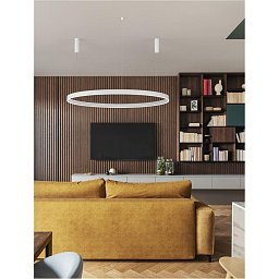 Obrázek pro produkt Závěsné svítidlo MOTIF LED hliník a akryl bílá 80W 2700K-6000K 220-240V,CCT a stmívatelné, IP20 - NOVA LUCE