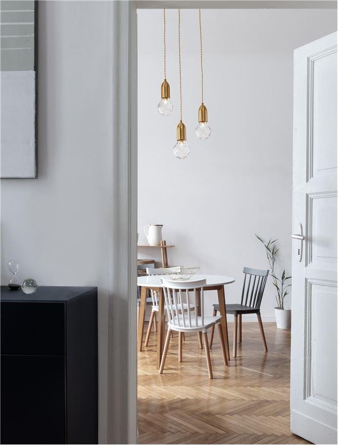 NV 9536413 Závěsné svítidlo VEDA mosazný kov a čiré sklo G9 3x6W 230V IP20 bez žárovky - NOVA LUCE