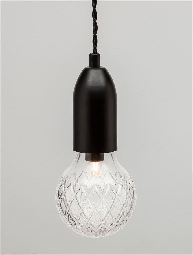 NV 9536418 Závěsné svítidlo VEDA černý kov a čiré sklo G9 3x6W 230V IP20 bez žárovky - NOVA LUCE (obrázek 10)